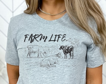 Farm Life Shirt, Cow Love Shirt, Cow Shirt, Ranch Shirt, Country Girl Shirt, Country Life Shirt, Farm Girl, Farm Shirt, Animal Lover Shirt