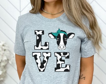 Cow Love Shirt, Cow Shirt, Farm Life Shirt, Animal Lover Shirt, Cute Cow Shirt, Ranch Shirt, Country Girl Shirt, Country Life Shirt, Cow Tee