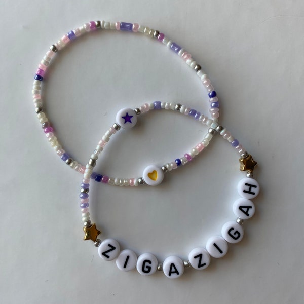 Zig-A-Zig-Ah Spice Girls Kitschy Letters Bracelet