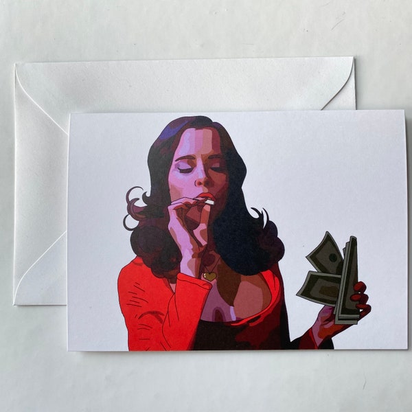 Parker Posey Party Girl Greeting Card