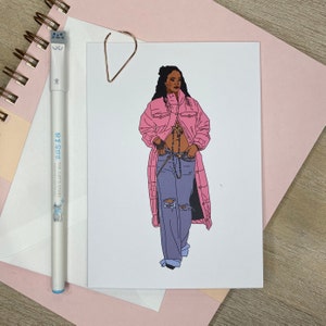 Rihanna Greeting Card