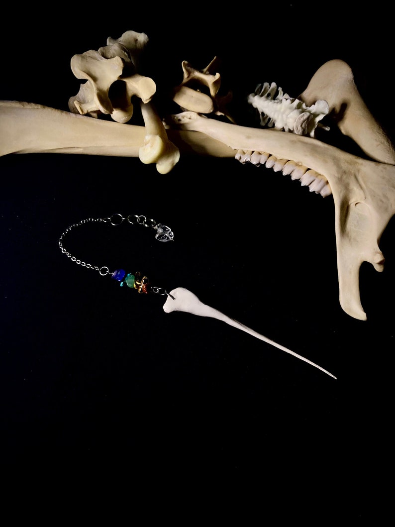 Real Bone & Crystal Pendulums. zdjęcie 1