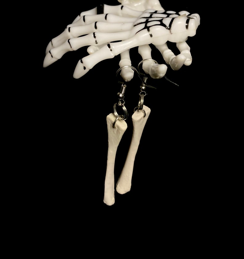 Tiny Bone Earrings. image 1