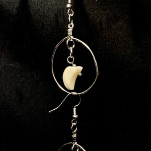 Real Bone Drop Earrings. image 4