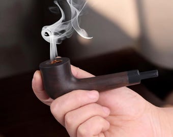 Handcrafted Wooden Tobacco Pipe – Compact Smoking Pipe
