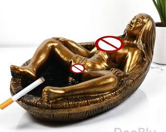 Sexy Resin Ashtray | Unique Cigar & Cigarette Holder, Novelty Decor