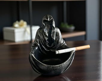 Creative Black-Clothed Person Ashtray | Fun Desktop Decoration, Unique Smoking Accessory & Boyfriend Gift
