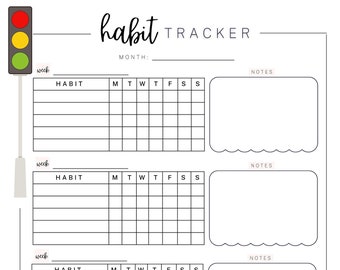 Digital Habit Tracker - Downloadable Planner