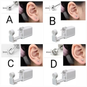 1PC Disposable Sterile Ear Piercing Unit For Baby Ear Tragus