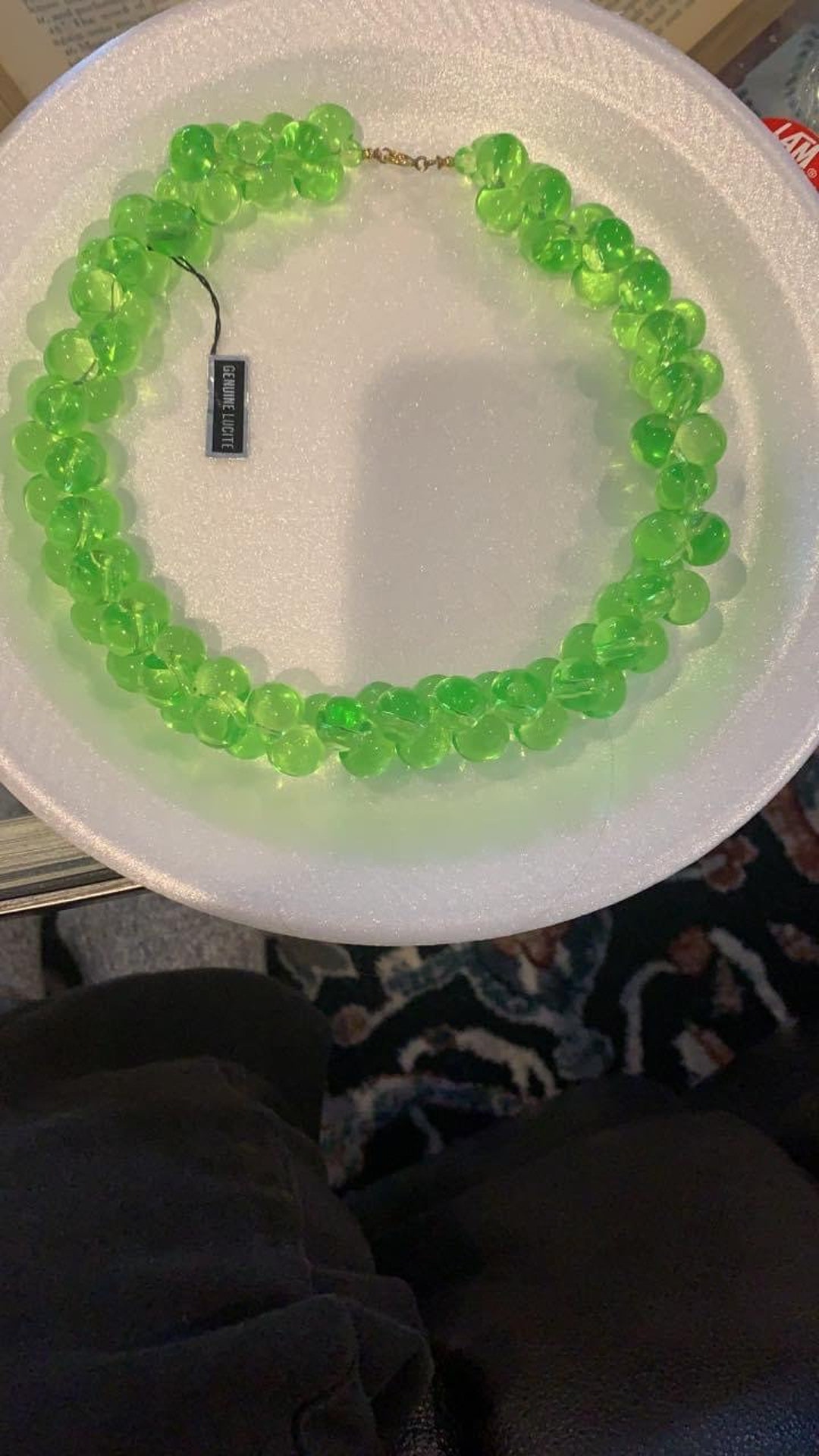 Vintage Brand New Genuine Lucite Necklace Etsy