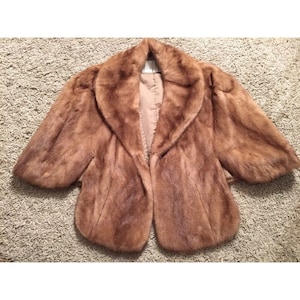 Vintage Hudson&#39;s Brauner Schal Pelz