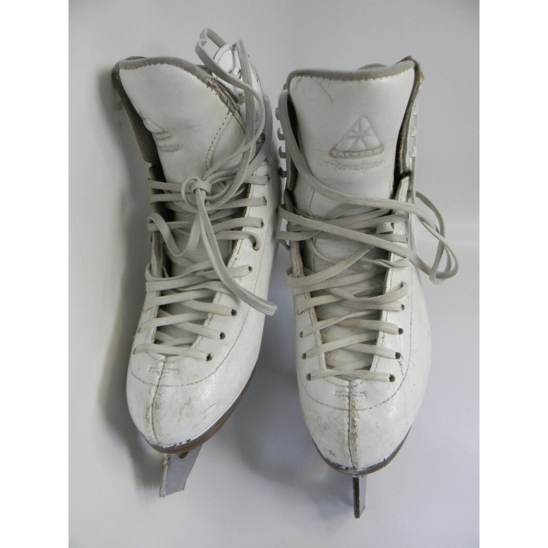 Vintage Womens Jackson Classique Figure Skates Size 5.5B Etsy