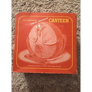 Vintage BSA 2 Quart Canteen W/ Original Box