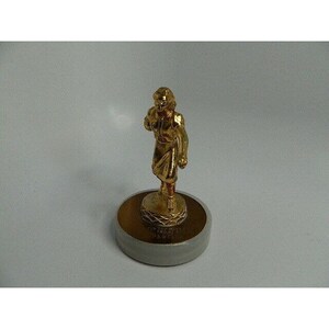 Vintage 1953-54 Womens 5.5” Bowling Marble Trophy w\Metal Figure