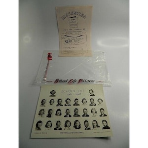 Vintage 1961-1962 School Life Norhville (Mich) Grade School Grade Four