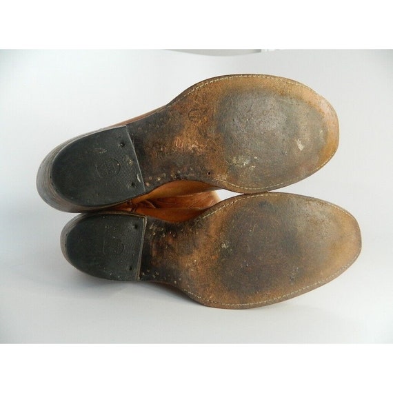 Vintage Mens Dan Post Brown\Tan Cowboy Boots Size… - image 8