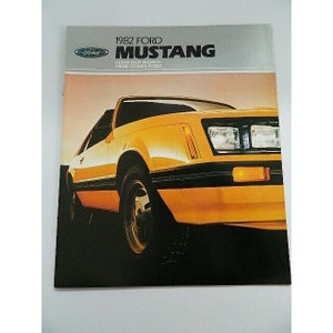 Vintage 1982 Ford Mustang Original Autohaus Verkaufsbroschüre