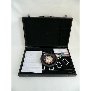 Vintage Portable Casino Roulette und Black Jack 23" Vinyl Hülle