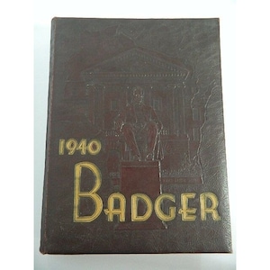 1940 Badger University of Wisconsin Jahrbuch