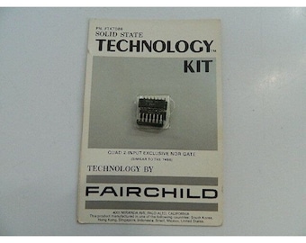 New 1970's Fairchild Kit PN FTKT086 Quad 2-Input Exclusive NOR Gate