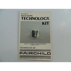 New 1970&#39;s Fairchild Kit PN FTKT047 BCD To 7-Segment Decoder/Driver