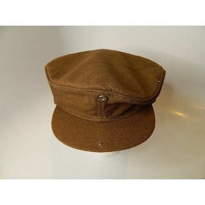 Vintage Pendleton brun 100% ny ull Cabbie Newsboy-hatt storlek M