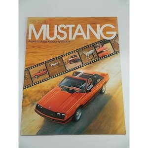 Vintage 1981 Ford Mustang Original Autohaus Verkaufsbroschüre