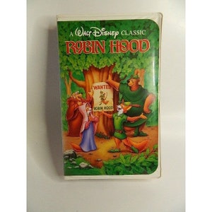 Vintage Walt Disney Black Diamond Robin Hood VHS