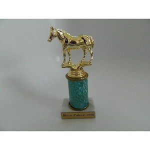 Vintage 1996 Equestrian 7.5” Marble Base Trophy #6