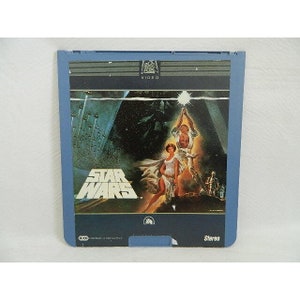 Vintage Star Wars 1977 A New Hope Fox Video CED Disc