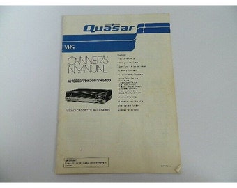 Bruksanvisning för Quasar VH6200/VH6300/VH6400 VHS-videobandspelare från 1992