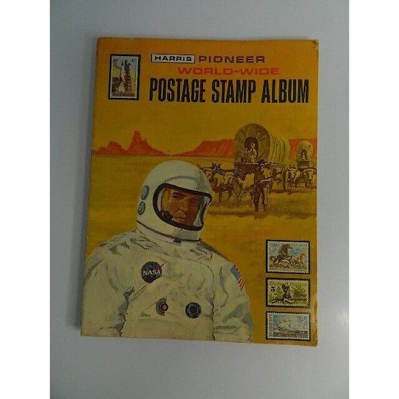 Vintage 1973 Harris Pioneer World-wide Postage Stamp Album - Etsy