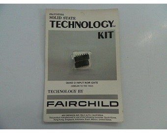 New 1970's Fairchild Kit PN FTKT002 Quad 2-Input NOR Gate