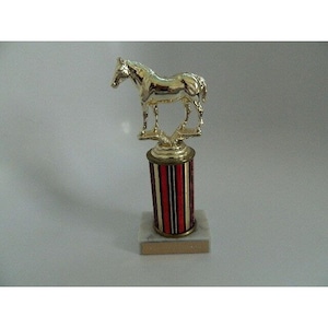 Vintage 1995 Equestrian 7.5” Marble Base Trophy #4