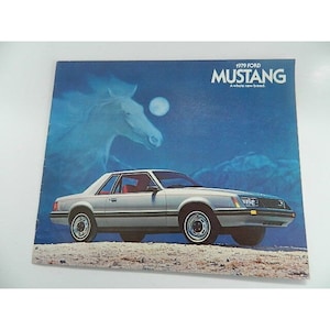 Vintage 1979 Ford Mustang Original Autohaus Verkaufsbroschüre