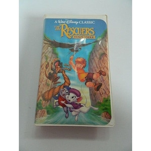Vintage The RESCUERS Down Under VHS  Walt Disney Black Diamond Original