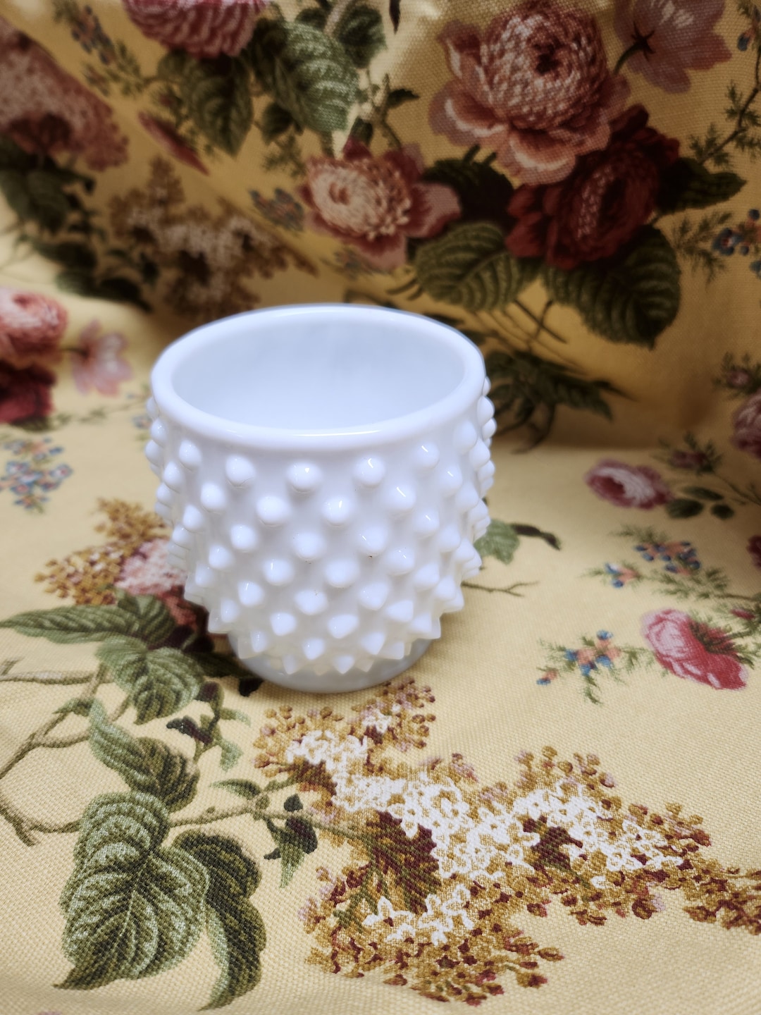 Fenton Hob Nail White Milk Glass Votive/jelly Etsy