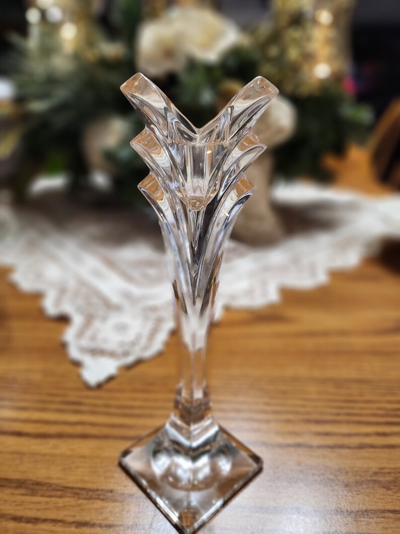 Mikasa Crystal Candle Holder Etsy
