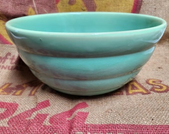 Vintage Green Bauer USA Mixing Bowl #12