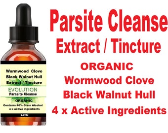 Extrait de Teinture Parasite Cleanse : Absinthe, Coque de Noyer Noir, Clou de Girofle