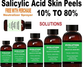 10-80 Percent of Salicylic Acid Solution / 1.2oz 2.2oz 4.2oz 8oz 16oz