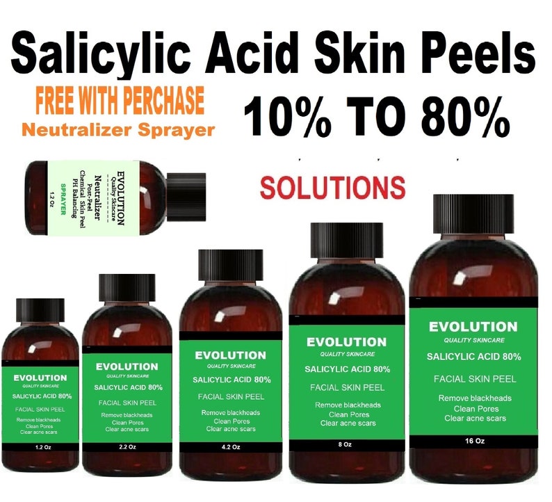 10-80 % de solution d'acide salicylique / 1,2 oz 2,2 oz 4,2 oz 8 oz 16 oz image 1