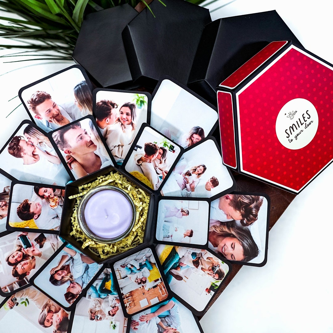 Personalized Explosion Box Anniversary Gift for Boyfriend, Girlfriend