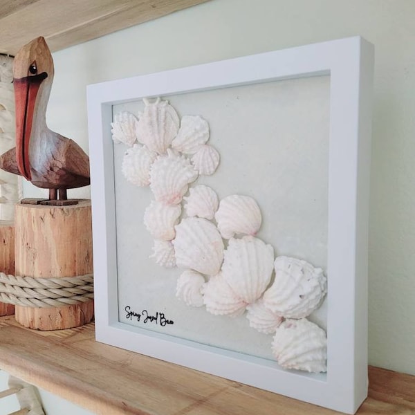 Framed Shell Art Etsy
