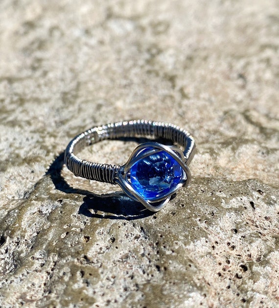 Handmade Glass Stone Ring Etsy Canada