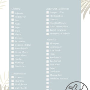 Packliste