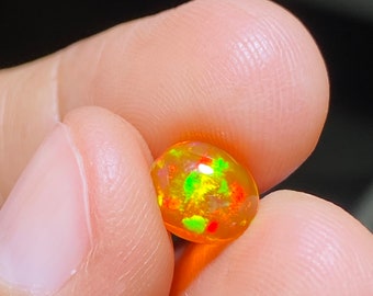 Fire Mexican opal cabochon