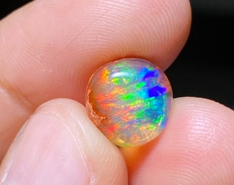 natural Fire matrix opal