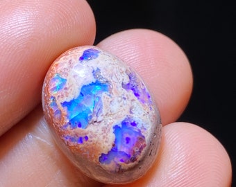 Fire natural matrix opal