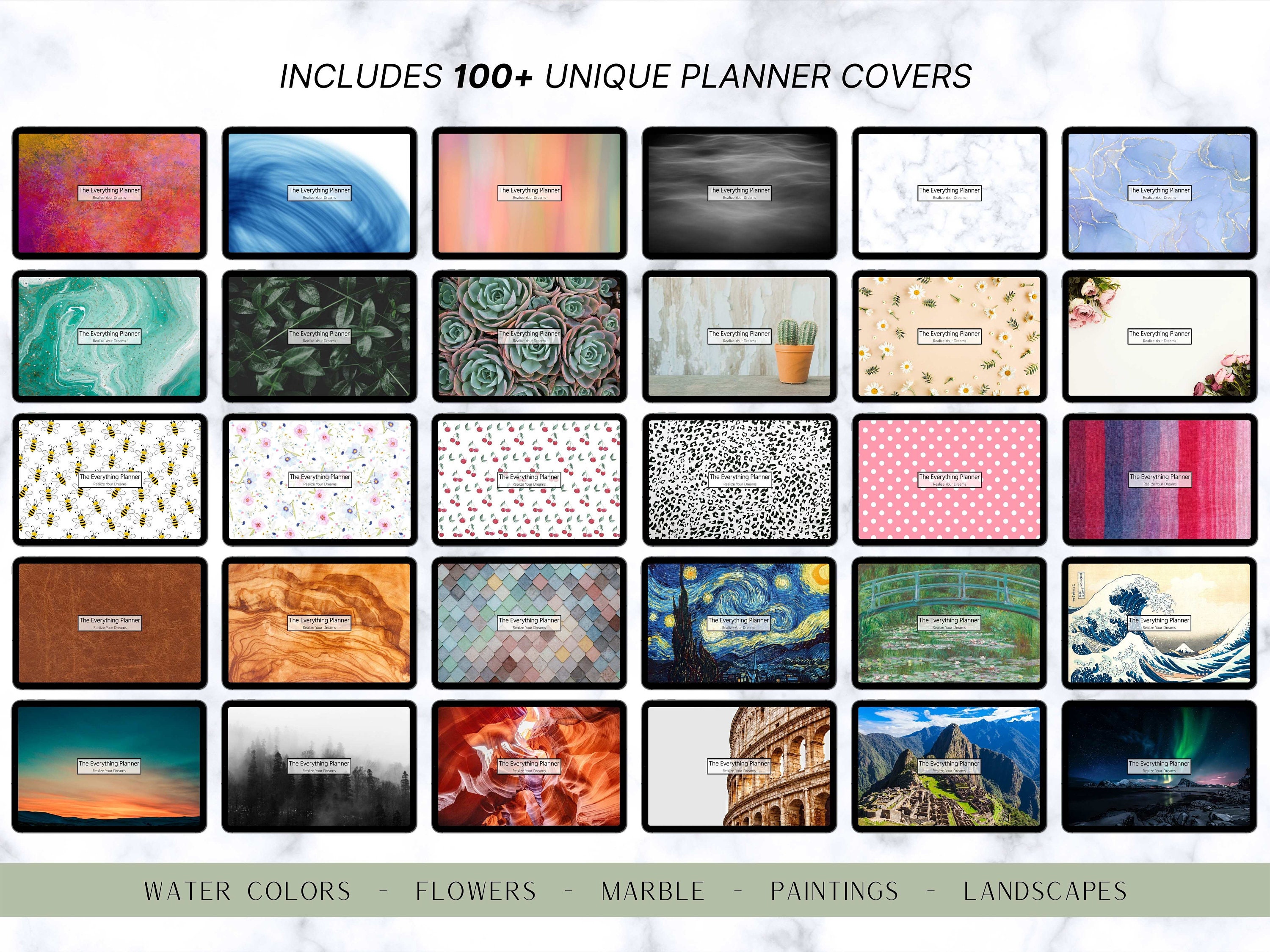 Digital Planner Undated Monthly Digital Planner Ipad - Etsy